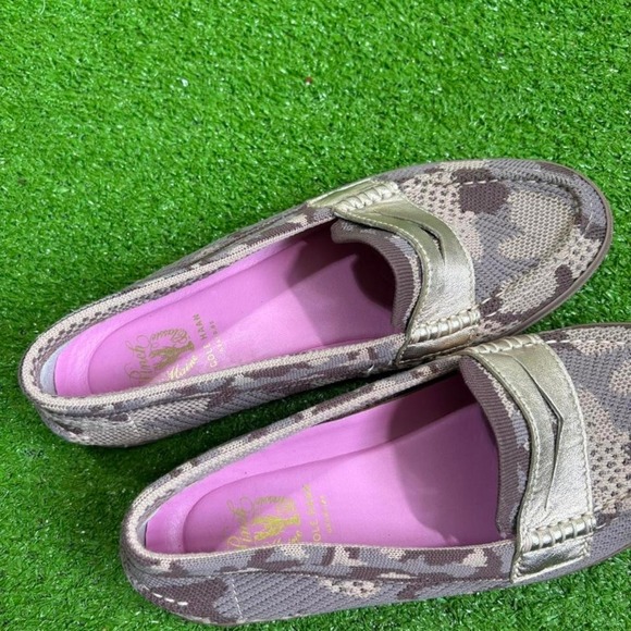 Cole Haan Women's 8B Grand OS Purple Camo Pinch Weekender Penny Loafers Slip On - Picture 6 of 8
